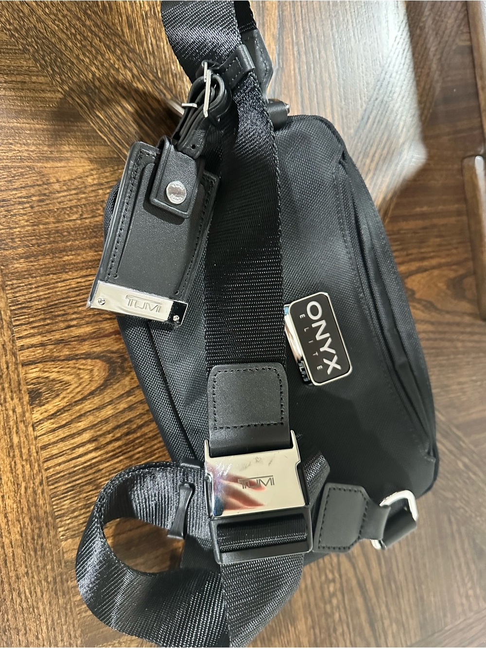 Tumi Onyx Black Crossbody Sling Bag